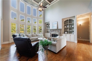 Discover this exceptional executive home situated on a serene 1 on Trophy Club of Apalachee in Georgia - for sale on GolfHomes.com, golf home, golf lot