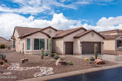 This Dolce floor plan completed in 2019 w/ custom upgrades on Saddlebrooke Ranch Golf Club in Arizona - for sale on GolfHomes.com, golf home, golf lot