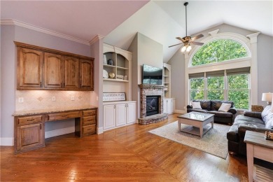 Discover this exceptional executive home situated on a serene 1 on Trophy Club of Apalachee in Georgia - for sale on GolfHomes.com, golf home, golf lot