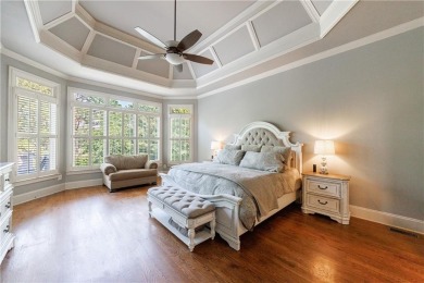 Discover this exceptional executive home situated on a serene 1 on Trophy Club of Apalachee in Georgia - for sale on GolfHomes.com, golf home, golf lot