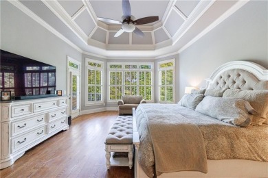 Discover this exceptional executive home situated on a serene 1 on Trophy Club of Apalachee in Georgia - for sale on GolfHomes.com, golf home, golf lot
