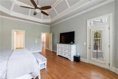 Discover this exceptional executive home situated on a serene 1 on Trophy Club of Apalachee in Georgia - for sale on GolfHomes.com, golf home, golf lot