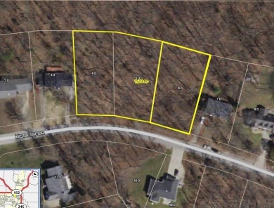 This is a rare opportunity to own three wooded lots together in on Christmas Lake Golf Course in Indiana - for sale on GolfHomes.com, golf home, golf lot