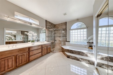 Highly upgraded single-story home nestled in one of Henderson's on Revere Golf Club in Nevada - for sale on GolfHomes.com, golf home, golf lot