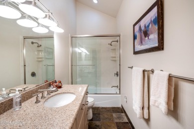 Discover a one-of-a-kind custom residence overlooking Aspen on Aspen Valley Golf Club in Arizona - for sale on GolfHomes.com, golf home, golf lot