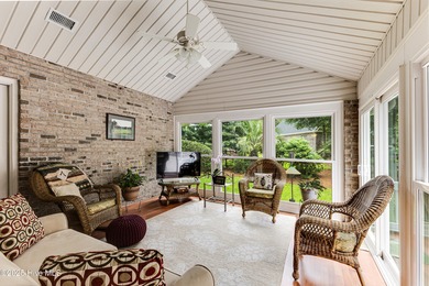 Tucked at the end of a cul-de-sac, this stunning brick home on Lockwood Folly Country Club in North Carolina - for sale on GolfHomes.com, golf home, golf lot