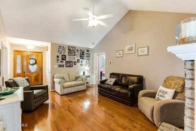 Tucked at the end of a cul-de-sac, this stunning brick home on Lockwood Folly Country Club in North Carolina - for sale on GolfHomes.com, golf home, golf lot