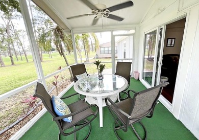 Relax on the lanai or patio of this charming, well-maintained on Del Tura Golf and Country Club in Florida - for sale on GolfHomes.com, golf home, golf lot