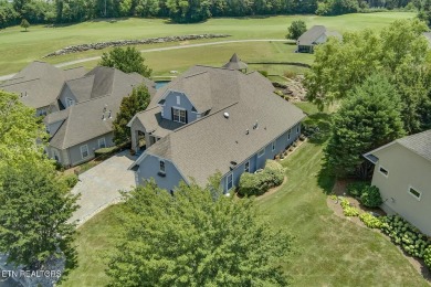 GOLF COURSE, POND, and WATERFALL VIEWS from the back patio on Rarity Bay Country Club - Loudon in Tennessee - for sale on GolfHomes.com, golf home, golf lot
