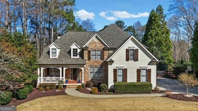 This stunning luxury home at 4027 Hickory Fairway Drive on The Golf Club At Bradshaw Farm in Georgia - for sale on GolfHomes.com, golf home, golf lot