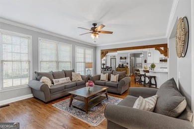 This stunning luxury home at 4027 Hickory Fairway Drive on The Golf Club At Bradshaw Farm in Georgia - for sale on GolfHomes.com, golf home, golf lot