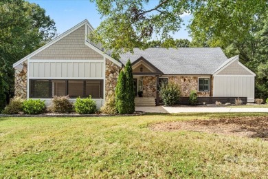 Stunning home with almost 1/2 acre of direct, fantastic views of on Raintree Country Club in North Carolina - for sale on GolfHomes.com, golf home, golf lot