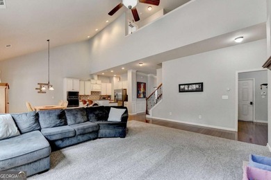 Rarely available primary-on-main floor bedroom plan in highly on Hampton Golf Village in Georgia - for sale on GolfHomes.com, golf home, golf lot