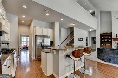 Rarely available primary-on-main floor bedroom plan in highly on Hampton Golf Village in Georgia - for sale on GolfHomes.com, golf home, golf lot