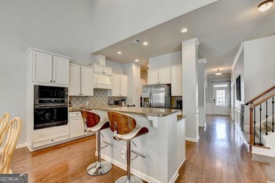 Rarely available primary-on-main floor bedroom plan in highly on Hampton Golf Village in Georgia - for sale on GolfHomes.com, golf home, golf lot