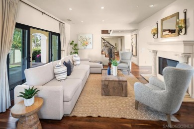 Elegant Mediterranean-style home with sweeping GOLF COURSE & BAY on Coronado Municipal Golf Course in California - for sale on GolfHomes.com, golf home, golf lot