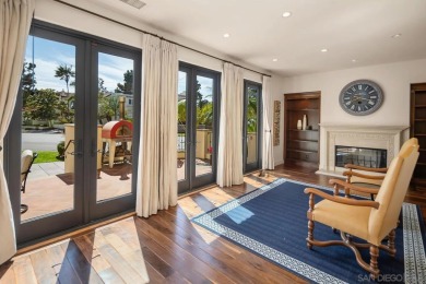Elegant Mediterranean-style home with sweeping GOLF COURSE & BAY on Coronado Municipal Golf Course in California - for sale on GolfHomes.com, golf home, golf lot
