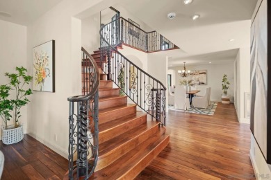 Elegant Mediterranean-style home with sweeping GOLF COURSE & BAY on Coronado Municipal Golf Course in California - for sale on GolfHomes.com, golf home, golf lot