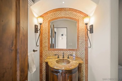 Elegant Mediterranean-style home with sweeping GOLF COURSE & BAY on Coronado Municipal Golf Course in California - for sale on GolfHomes.com, golf home, golf lot