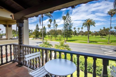 Elegant Mediterranean-style home with sweeping GOLF COURSE & BAY on Coronado Municipal Golf Course in California - for sale on GolfHomes.com, golf home, golf lot