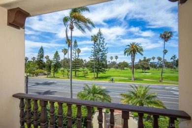 Elegant Mediterranean-style home with sweeping GOLF COURSE & BAY on Coronado Municipal Golf Course in California - for sale on GolfHomes.com, golf home, golf lot