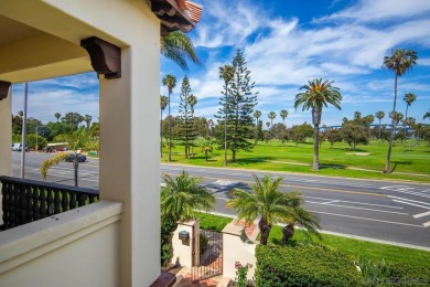 Elegant Mediterranean-style home with sweeping GOLF COURSE & BAY on Coronado Municipal Golf Course in California - for sale on GolfHomes.com, golf home, golf lot