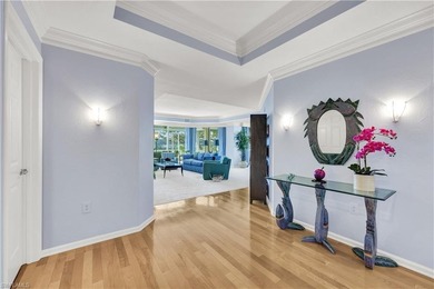 Enjoy panoramic Golf course views from the large screened lanai on Club at Pelican Bay Golf Course in Florida - for sale on GolfHomes.com, golf home, golf lot