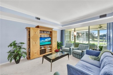 Enjoy panoramic Golf course views from the large screened lanai on Club at Pelican Bay Golf Course in Florida - for sale on GolfHomes.com, golf home, golf lot