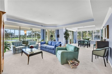 Enjoy panoramic Golf course views from the large screened lanai on Club at Pelican Bay Golf Course in Florida - for sale on GolfHomes.com, golf home, golf lot