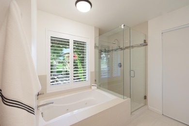 Located behind a dedicated gate in the Barcelona homes cul de on Desert Falls Country Club in California - for sale on GolfHomes.com, golf home, golf lot