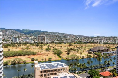 Enjoy ocean, mountain, city, canal & golf course views from this on Ala Wai Golf Course in Hawaii - for sale on GolfHomes.com, golf home, golf lot