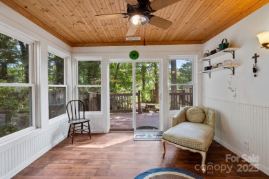 Where charm meets ideal location, this 3/2 with bonus rooms on Black Mountain Golf Course in North Carolina - for sale on GolfHomes.com, golf home, golf lot
