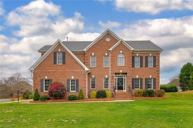 Don't miss this lovely custom brick 2-story home with 5 bedrooms on Salem Glen Country Club in North Carolina - for sale on GolfHomes.com, golf home, golf lot