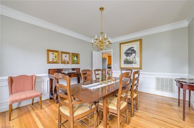 Don't miss this lovely custom brick 2-story home with 5 bedrooms on Salem Glen Country Club in North Carolina - for sale on GolfHomes.com, golf home, golf lot