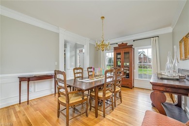 Don't miss this lovely custom brick 2-story home with 5 bedrooms on Salem Glen Country Club in North Carolina - for sale on GolfHomes.com, golf home, golf lot