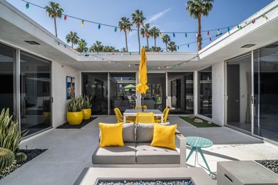 Stunning remodeled William Krisel-designed Mid-Centry Modern on Indian Wells Golf Resort and Country Club in California - for sale on GolfHomes.com, golf home, golf lot