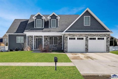 An incredibly maintained 2022 build~ An impressive 5 bedrooms, 4 on Idle Creek Golf Course in Indiana - for sale on GolfHomes.com, golf home, golf lot