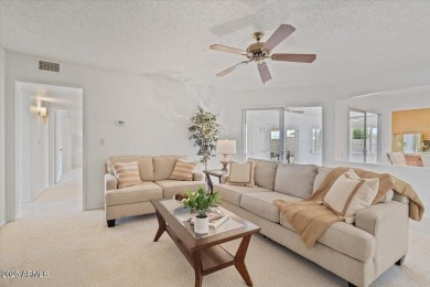 Welcome to this delightful 3-bedroom, 2-bathroom home in Sun on Sun City Country Club in Arizona - for sale on GolfHomes.com, golf home, golf lot