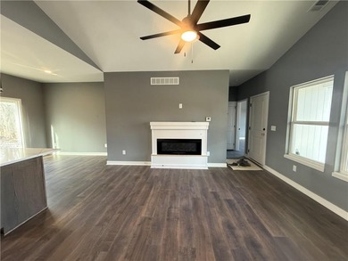 New Construction Lake Cottage in Linn Valley Lakes. Perfect cozy on Linn Valley Lakes - Deer Trace Golf Course in Kansas - for sale on GolfHomes.com, golf home, golf lot