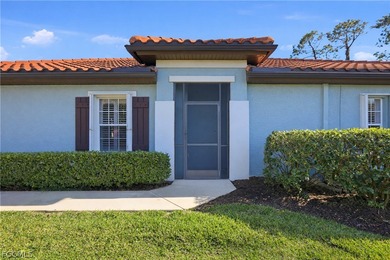 Enjoy this cute 2 bedroom, 2 bath attached villa in a quiet on Pelican Preserve Golf Club in Florida - for sale on GolfHomes.com, golf home, golf lot