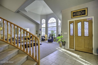 Discover luxurious living in this elegant 5-bedroom+den on El Conquistador Country Club - Conquistador in Arizona - for sale on GolfHomes.com, golf home, golf lot