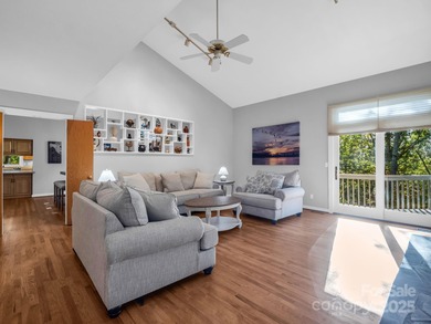 Beautiful resort home on 2.4 private wooded acres within minutes on Rumbling Bald Resort on Lake Lure in North Carolina - for sale on GolfHomes.com, golf home, golf lot