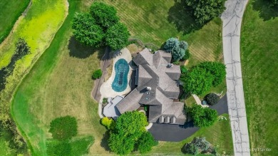 Stunning custom French Country-Style home with an INGROUND POOL on RedTail Golf Club in Illinois - for sale on GolfHomes.com, golf home, golf lot