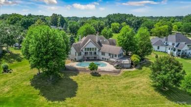 Stunning custom French Country-Style home with an INGROUND POOL on RedTail Golf Club in Illinois - for sale on GolfHomes.com, golf home, golf lot