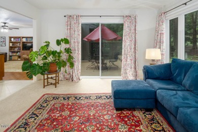Welcome Home!
This charming ranch-style home sits on the 9th on Carolina Trace Country Club in North Carolina - for sale on GolfHomes.com, golf home, golf lot