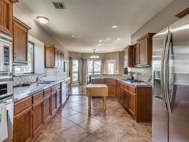 Welcome to this beautiful 4-bedroom, 3.5 bath home in the highly on  in Oklahoma - for sale on GolfHomes.com, golf home, golf lot