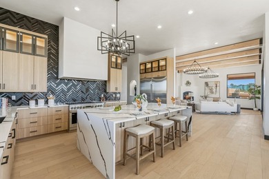 Defining Santa Fe luxury, this brand-new custom estate by on The Club At Las Campanas  in New Mexico - for sale on GolfHomes.com, golf home, golf lot