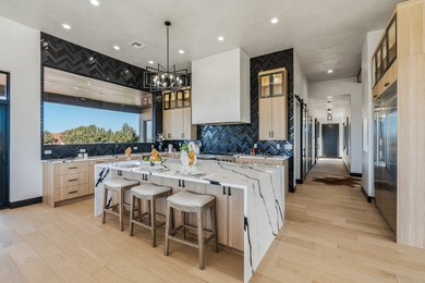 Defining Santa Fe luxury, this brand-new custom estate by on The Club At Las Campanas  in New Mexico - for sale on GolfHomes.com, golf home, golf lot