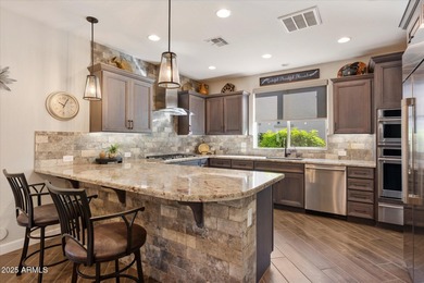 This highly upgraded home features 2 bedrooms, a versatile den on Encanterra Country Club in Arizona - for sale on GolfHomes.com, golf home, golf lot