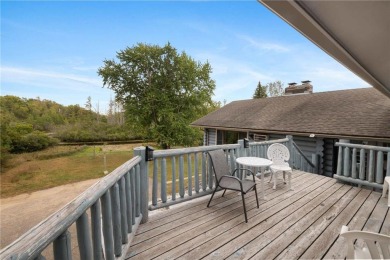 Take a look at this Pelican Lake log cabin, situated on the 19th on Breezy Point Golf Course Resort in Minnesota - for sale on GolfHomes.com, golf home, golf lot